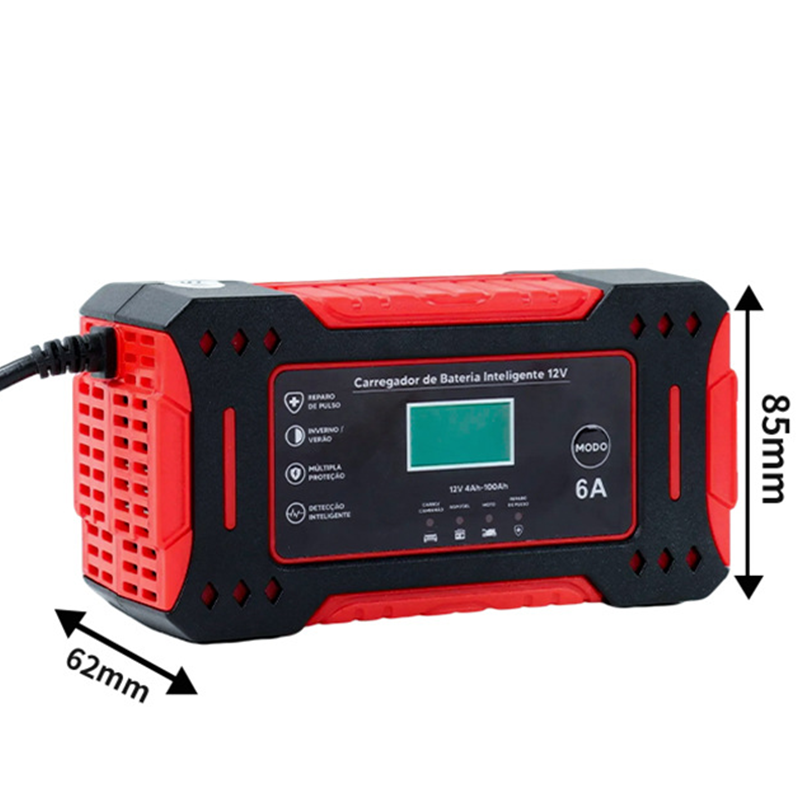 đ Neujahrsgeschenk â 50% RABATT!đ12V Slim LadegerĂ€t (6A + Pulsreparatur) â Kompatibel mit Auto/Motorrad/E-Bike: Sicher & Langlebig! -RemifaÂź