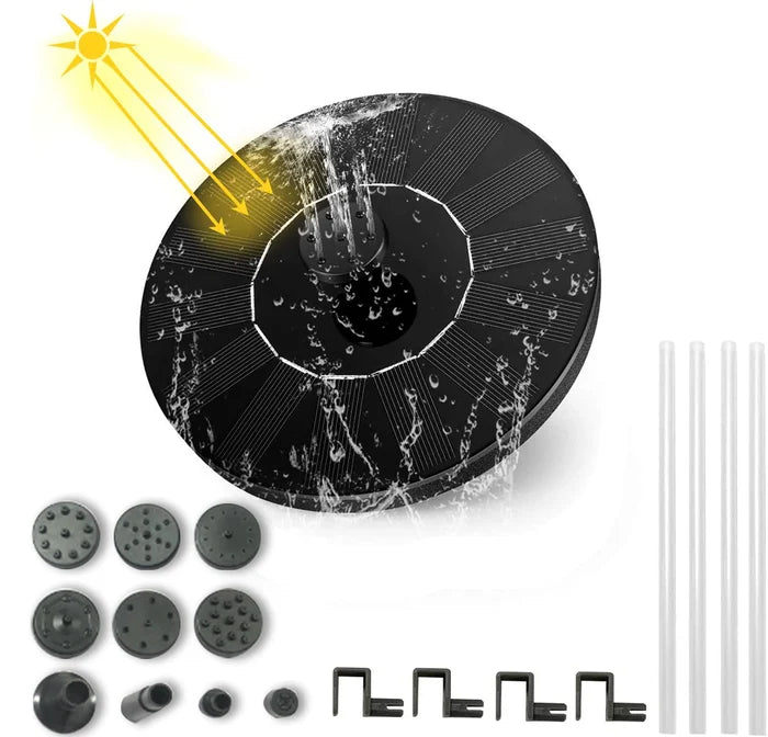 60% OFF✨Solarbetriebene schwimmende Fontäne, geeignet für Miniatur-Gartensprinkler, Steingärten und Teiche im Freien✨
