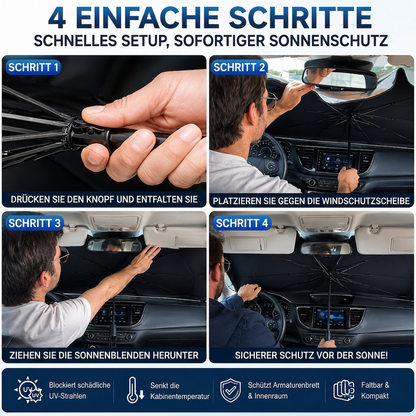 ⏰🔥NUR FÜR KURZE ZEIT 50% RABATT!🔥ÜBER 50.000 MAL VERKAUFT! 2026 Aktualisierter Auto-Frontscheiben-Sonnenschirm