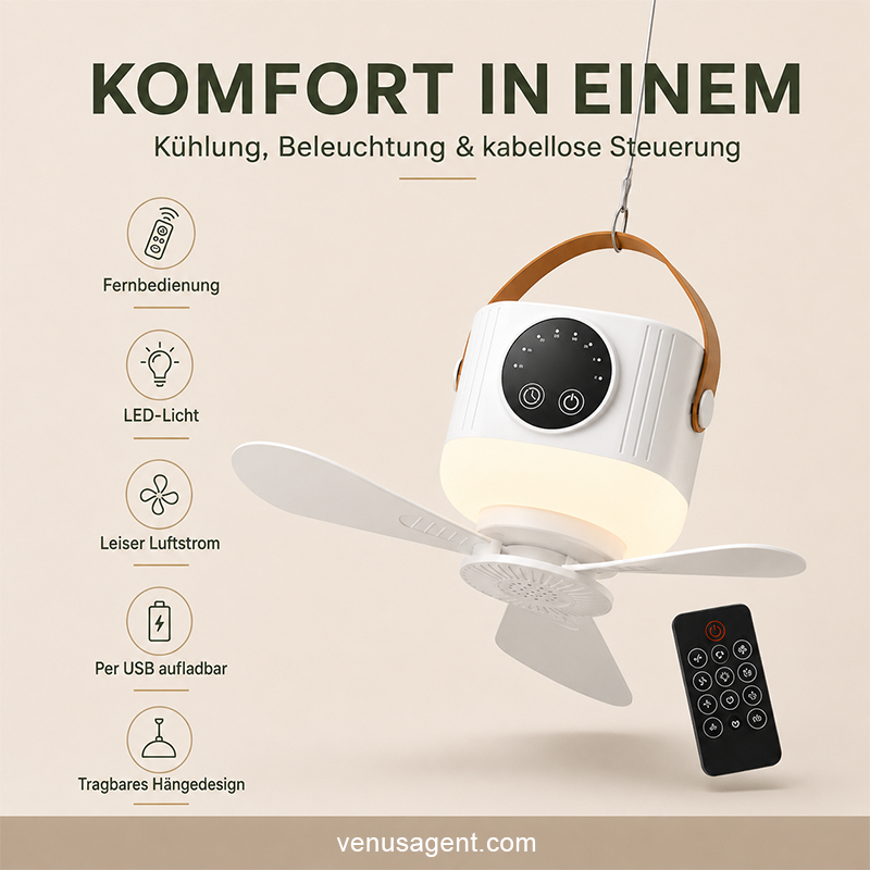 60% OFF⏰ Zeitlich begrenztes Angebot: 40% RABATT auf wiederaufladbaren Deckenventilator mit LED! 🌬️✨
