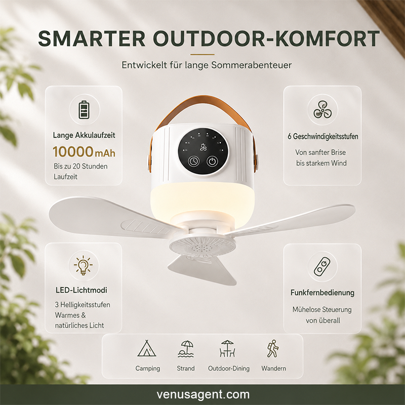 60% OFF⏰ Zeitlich begrenztes Angebot: 40% RABATT auf wiederaufladbaren Deckenventilator mit LED! 🌬️✨