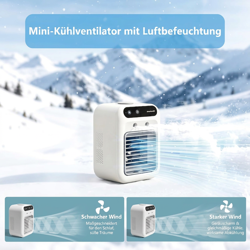 🌬️Tragbare 3-in-1-Klimaanlage mit Ventilator & Luftreiniger