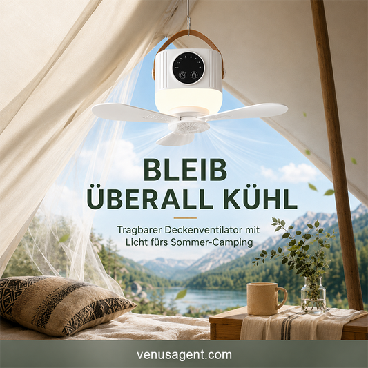 ⏰ Zeitlich begrenztes Angebot: 40% RABATT auf wiederaufladbaren Deckenventilator mit LED! 🌬️✨
