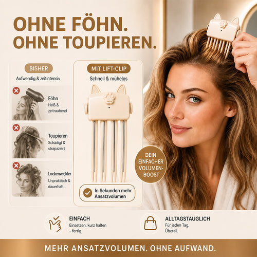 🔥 Volumen-Clip für Haarwurzeln – Mehr Fülle mit gezielter Wärme, ohne aufwendiges Toupieren 💁‍♀️