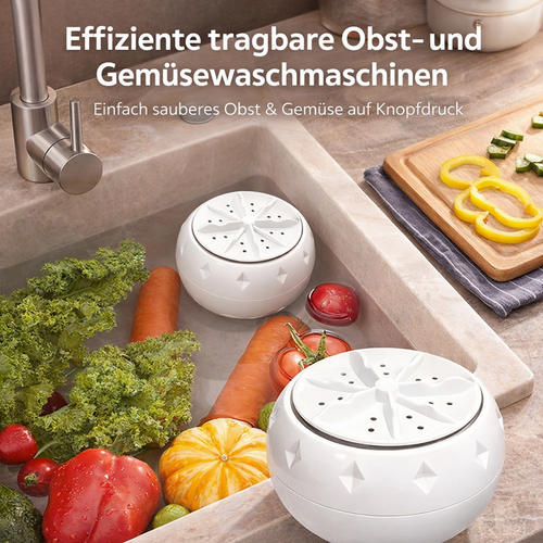60% OFF DE🍉🥬 Effiziente tragbare Obst- und Gemüsewaschmaschinen