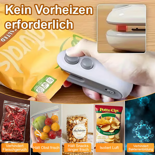 60% OFF💥Neujahrsangebot 55% Rabatt💥✨Mini Siegelmaschine – 🧊Frisch halten -Remifa®