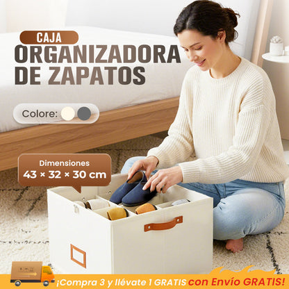 👟 Begrenzte Zeit – 50 % RABATT! 💥 Schuh-Organizer aus Stoff – platzsparende Aufbewahrungsbox – für bis zu 16 Paar Schuhe – ideal für Kleiderschränke, Flure & Reisen – schützt vor Staub & Schmutz