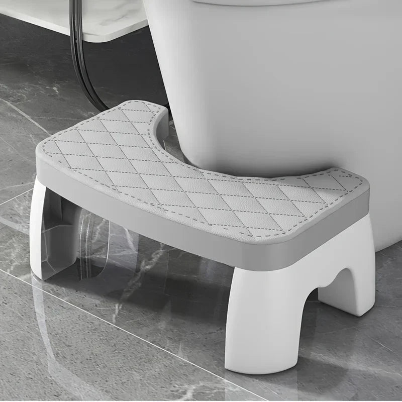 1PC Thick Anti-Slip Toilet Stool - Ergonomic Squatting Footstool for Bathroom, Adult Squat Potty