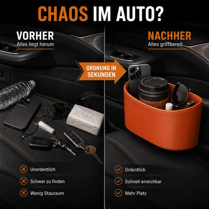 🥳HEISSER VERKAUF 2026🥳💞ÜBER 50.000 VERKAUFT!🚗🧺 50 % RABATT! Getränkehalter aus Leder für die Autotür – Breite Öffnung, Getränke und Handy sind leicht zu erreichen. Sicherer Halt durch Clip-Befestigung. PU-Leder, robust und stilvoll. 🛡️✨