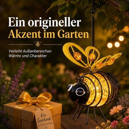 🐝 Solar-Hängeleuchte mit Biene für den Außenbereich – Das perfekte Geschenk für Pflanzenliebhaber, Mütter oder einfach jeden, der gerne lächelt ❤️