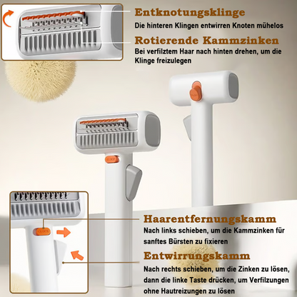 🔥 2026 SALE - 2-IN-1 Selbstentwirrender & Pflegekamm für Haustiere