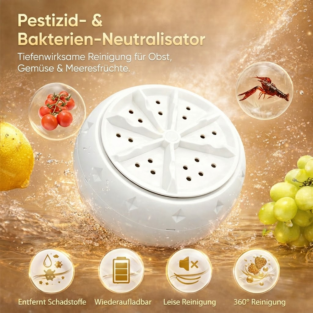 60% OFF DE🍉🥬 Effiziente tragbare Obst- und Gemüsewaschmaschinen
