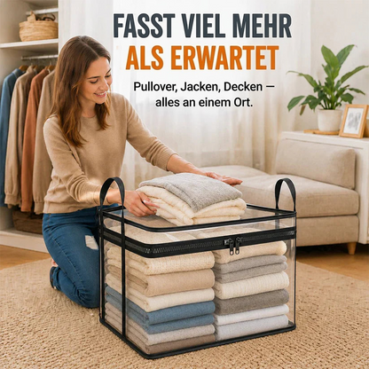 🔥Letzter Tag – 50 % Rabatt📦 Tragbare, große, strapazierfähige, durchsichtige Aufbewahrungsbox aus dickem Kunststoff mit Klappdeckel | Für Haushalt, Reisen & Camping | Jetzt mit neuem Upgrade