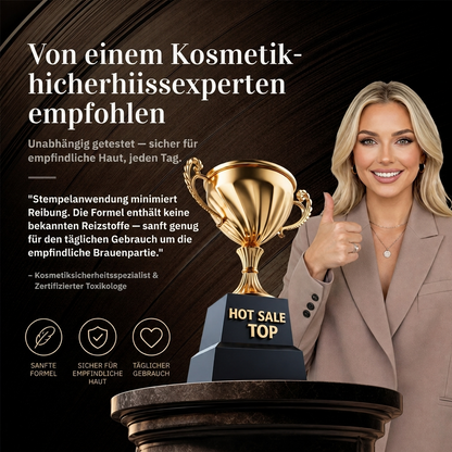 🥳 HEISSER SALE 2026 – 50% RABATT! 💞 50.000+ VERKAUFT ! Sofort verstellbarer Augenbrauenstempel mit zweifarbigem Augenbrauenpuder
