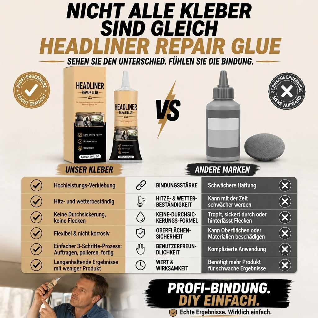🔥 Heute -50 %! 🚗 Auto-Dachhimmel-Reparaturkleber – starke Haftung für schnelle Innenraum-Reparaturen