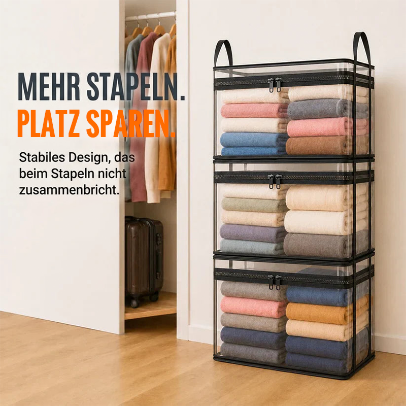 🔥Letzter Tag – 50 % Rabatt📦 Tragbare, große, strapazierfähige, durchsichtige Aufbewahrungsbox aus dickem Kunststoff mit Klappdeckel | Für Haushalt, Reisen & Camping | Jetzt mit neuem Upgrade