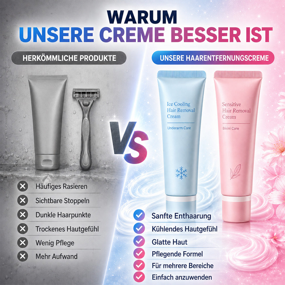 💖 Sanfte Haarentfernung – Glatte Haut ohne Rasieren ✨