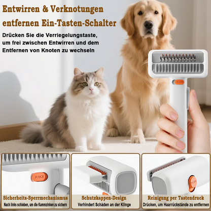 60% OFF DE🔥 2026 SALE - 2-IN-1 Selbstentwirrender & Pflegekamm für Haustiere