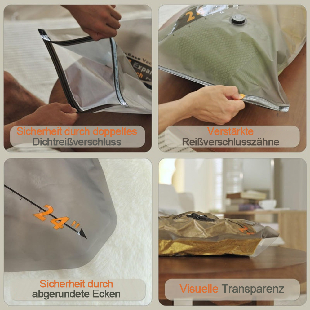 Vakuum-Kompressionsbeutel für Reisen & Zuhause – Platzsparende Aufbewahrung für Kleidung 🧳🏠