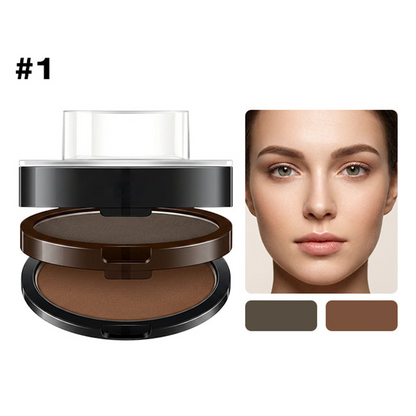 🥳 HEISSER SALE 2026 – 50% RABATT! 💞 50.000+ VERKAUFT ! Sofort verstellbarer Augenbrauenstempel mit zweifarbigem Augenbrauenpuder