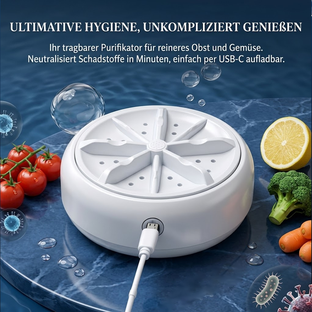 60% OFF DE🍉🥬 Effiziente tragbare Obst- und Gemüsewaschmaschinen