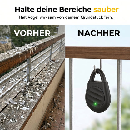 🐦 Nie wieder Ärger mit Vögeln, wilden Tieren und Heuschrecken! Tragbarer Ultraschall-Vogelabwehr-Schlüsselanhänger