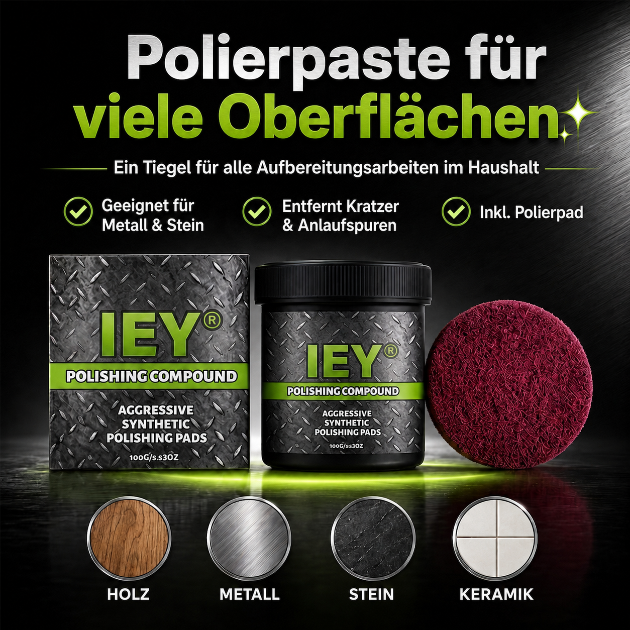 upsell 🎉 TOP-ANGEBOT ✨ All-in-One Oberflächen-Restaurierungspolitur mit Pad