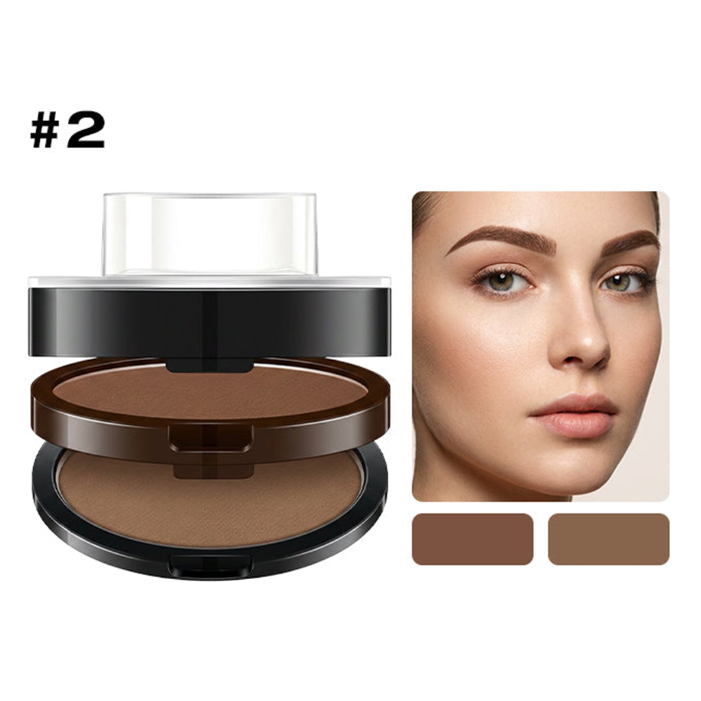 🥳 HEISSER SALE 2026 – 50% RABATT! 💞 50.000+ VERKAUFT ! Sofort verstellbarer Augenbrauenstempel mit zweifarbigem Augenbrauenpuder
