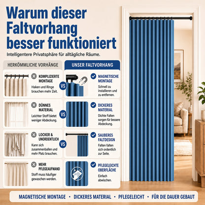 ⏳Begrenzte Zeit 50% Rabatt⏰️ Magnetischer Faltvorhang ohne Bohren