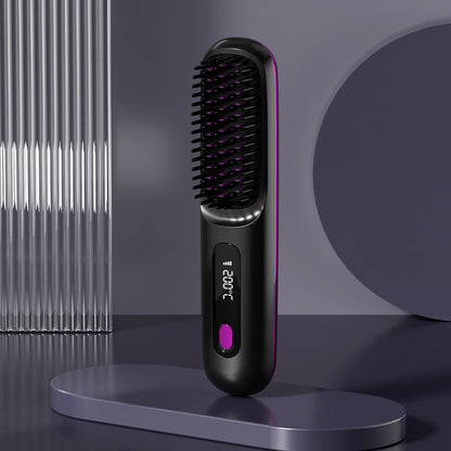 💖Neujahrs-Sonderangebot: 50 % Rabatt💖 Kabelloser, keramisch beheizter Haarglätter-Kamm -Remifa®