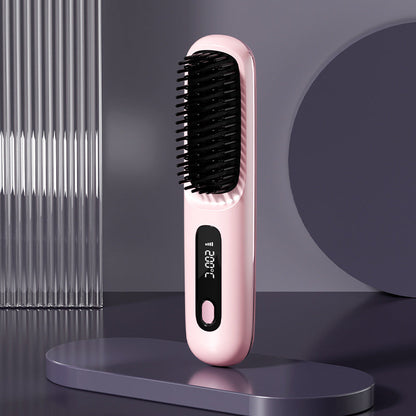 💖Neujahrs-Sonderangebot: 50 % Rabatt💖 Kabelloser, keramisch beheizter Haarglätter-Kamm -Remifa®