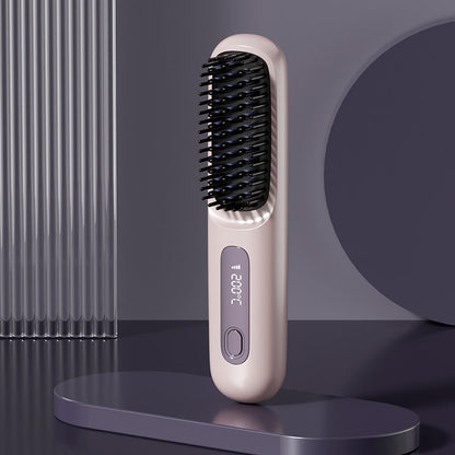 💖Neujahrs-Sonderangebot: 50 % Rabatt💖 Kabelloser, keramisch beheizter Haarglätter-Kamm -Remifa®