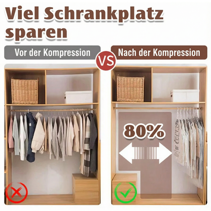 60% OFF DE💘 Valentinstagsangebot: 50% Rabatt! ✨Hängende Vakuum-Aufbewahrungsbeutel mit Elektropumpe – Sparen Sie 75 % mehr Platz & Zeit!