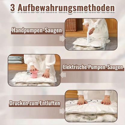 60% OFF DE💘 Valentinstagsangebot: 50% Rabatt! ✨Hängende Vakuum-Aufbewahrungsbeutel mit Elektropumpe – Sparen Sie 75 % mehr Platz & Zeit!