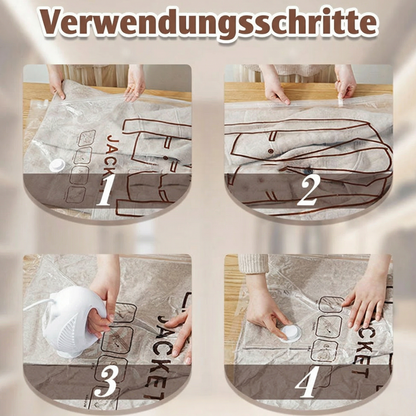 60% OFF DE💘 Valentinstagsangebot: 50% Rabatt! ✨Hängende Vakuum-Aufbewahrungsbeutel mit Elektropumpe – Sparen Sie 75 % mehr Platz & Zeit!