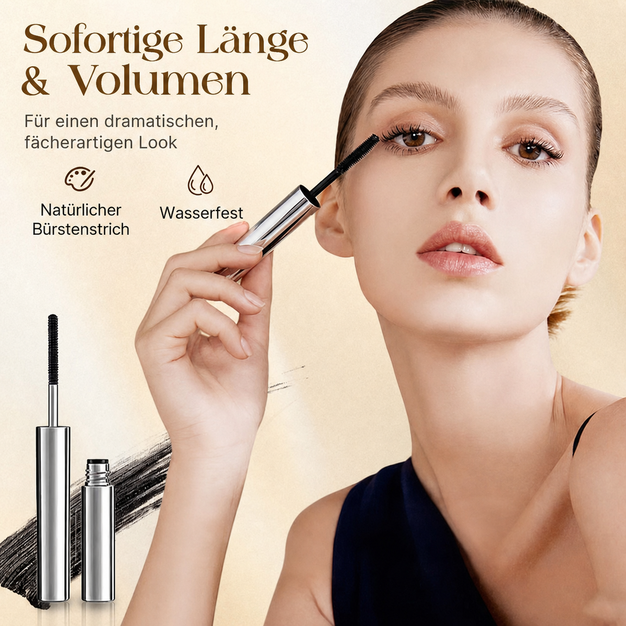 ⏰ Nur noch heute 50% Rabatt! Wasserfeste Mascara für Schwung & Verlängerung