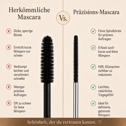 ⏰ Nur noch heute 50% Rabatt! Wasserfeste Mascara für Schwung & Verlängerung