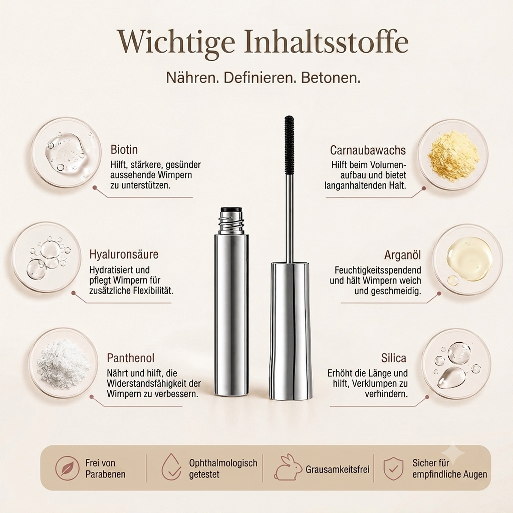 ⏰ Nur noch heute 50% Rabatt! Wasserfeste Mascara für Schwung & Verlängerung