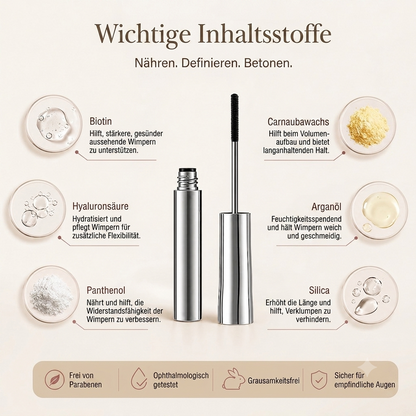 ⏰ Nur noch heute 50% Rabatt! Wasserfeste Mascara für Schwung & Verlängerung