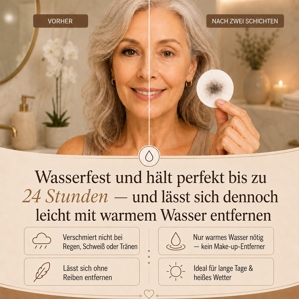 ⏰ Nur noch heute 50% Rabatt! Wasserfeste Mascara für Schwung & Verlängerung