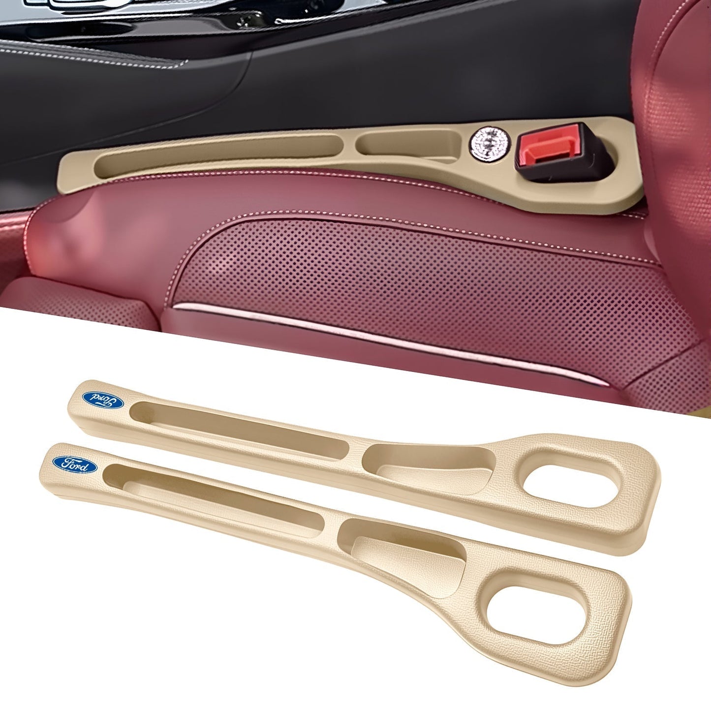 60% OFF🚗Nie wieder das Handy zwischen den Autositzen verlieren💺🌟Universeller Sitzlücken-Füller • Organizer mit Doppel-Fach🌟