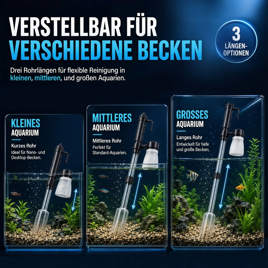upsell 🐠📢 JETZT 50% RABATT! Elektrischer Aquarienkiesreiniger – Automatischer Mulmabsauger, wiederaufladbar & wasserdicht – Perfekt für sauberes Aquarium ohne Wasserwechselstress ✨