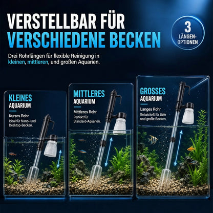 upsell 🐠📢 JETZT 50% RABATT! Elektrischer Aquarienkiesreiniger – Automatischer Mulmabsauger, wiederaufladbar & wasserdicht – Perfekt für sauberes Aquarium ohne Wasserwechselstress ✨