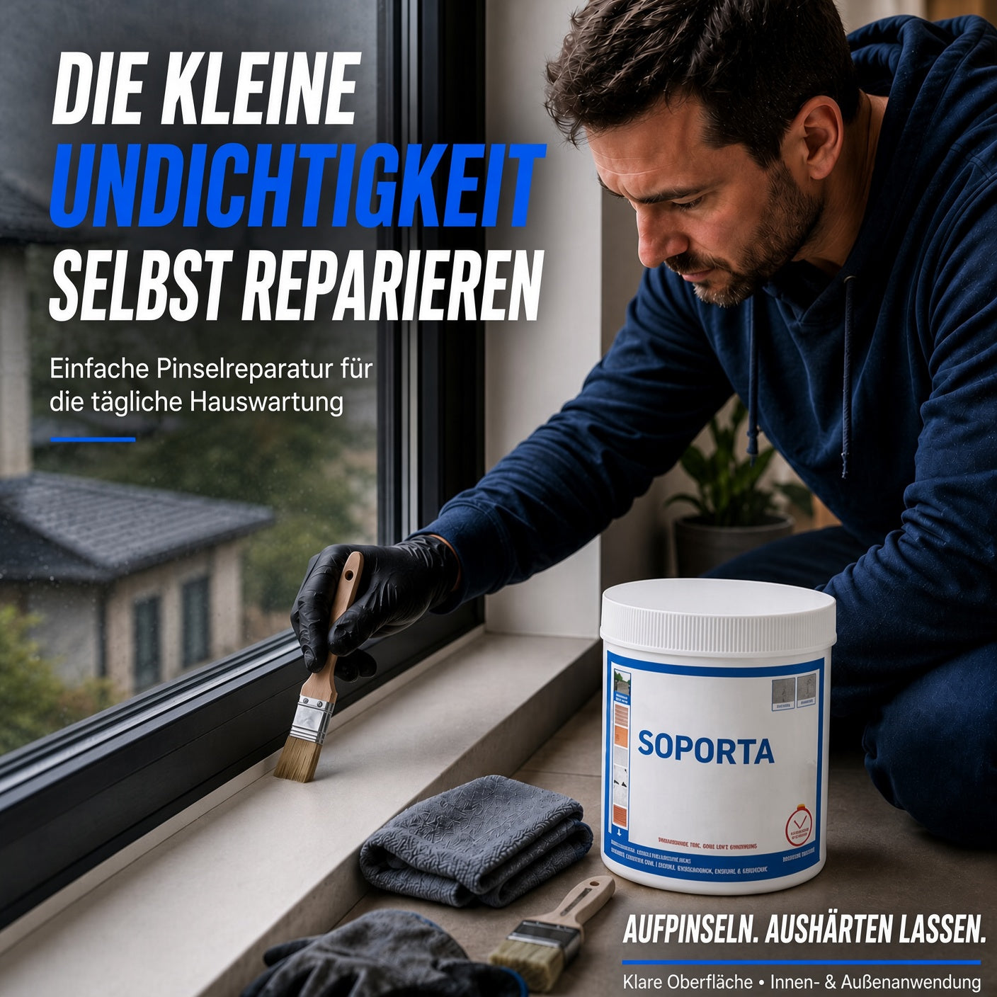 Wasserfestes Reparatur- und Dichtungsmittel für verschiedene Oberflächen upsell