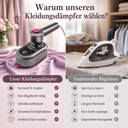 🔥 50 % RABATT! Tragbarer Kleidungsstück Bügeleisen – Kleidung schnell & einfach glätten upsell
