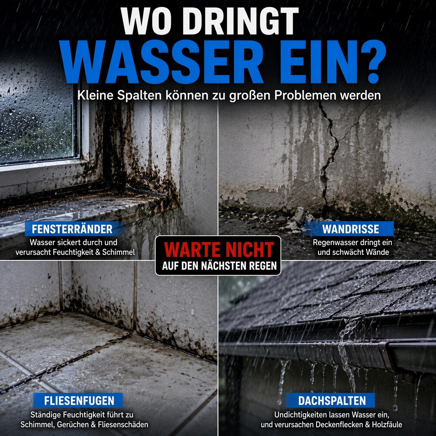Wasserfestes Reparatur- und Dichtungsmittel für verschiedene Oberflächen upsell