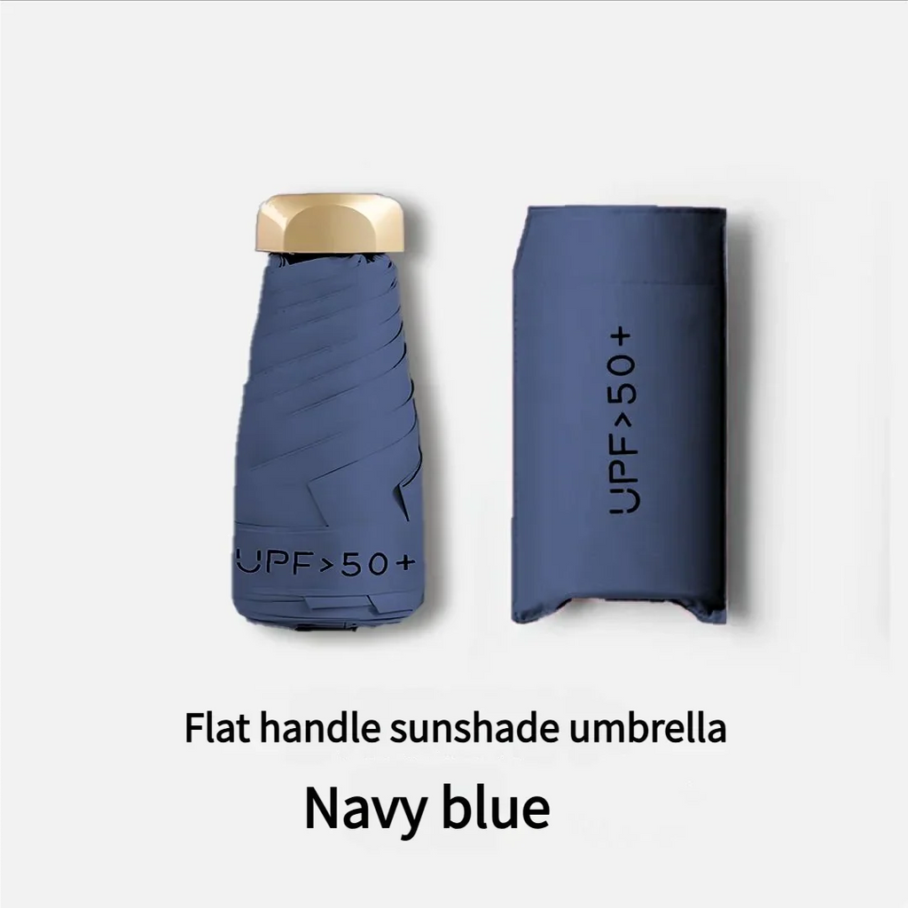 55% Off Mini Sun Umbrella Small Pocket Rain Umbrella Vinyl Folding UV Ultraviolet Protection Sun Shade Pocket Parasol Capsule
