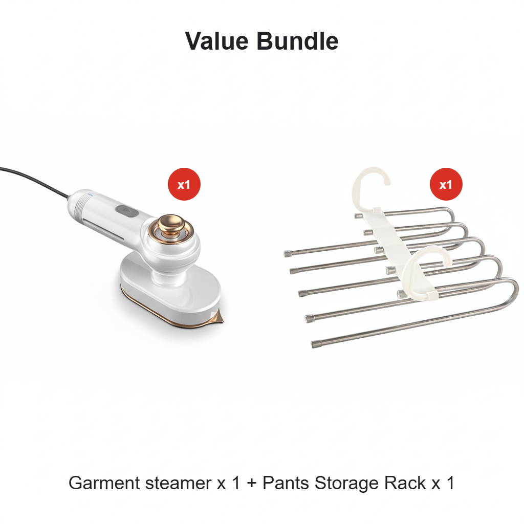 💨💞2026 HOT SALE 50% OFF! 🧺Garment Steamer for Clothes Portable Travel Clothing Steamer Iron📍GB