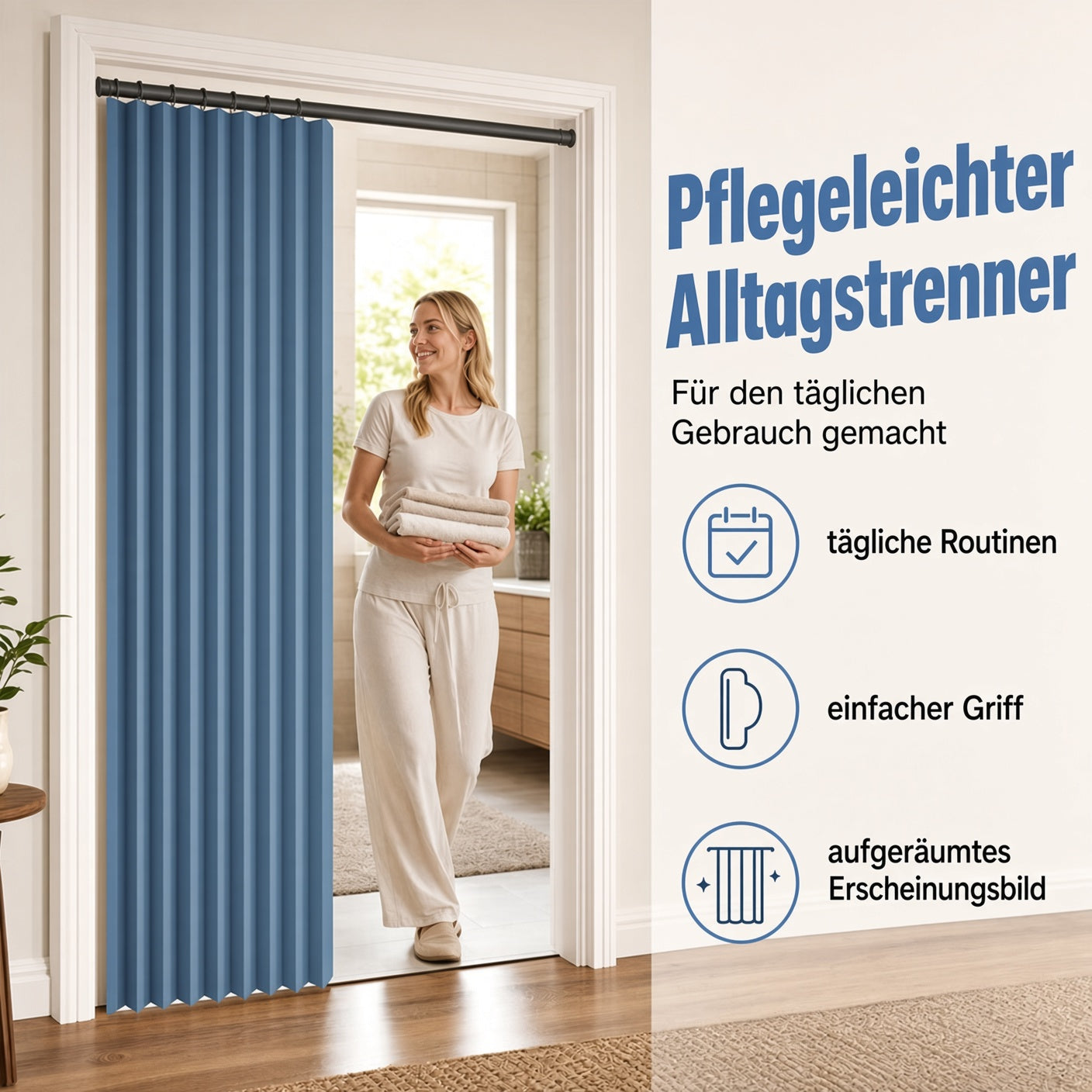 ⏳Begrenzte Zeit 50% Rabatt⏰️ Magnetischer Faltvorhang ohne Bohren