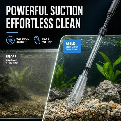 🐠📢 JETZT 50% RABATT! Elektrischer Aquarienkiesreiniger – Automatischer Mulmabsauger, wiederaufladbar & wasserdicht – Perfekt für sauberes Aquarium ohne Wasserwechselstress ✨